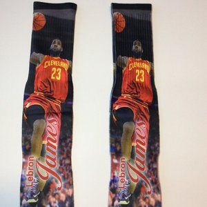 Lebron James #23 Cleveland Basketball Crew Socks,